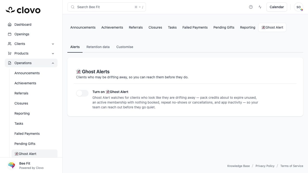 Clovo ghost screen
